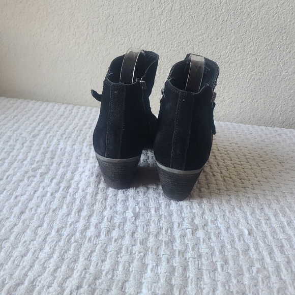 FRYE Black Suede Ankle Boots Women's Size 8.5 - Picture 2 of 15